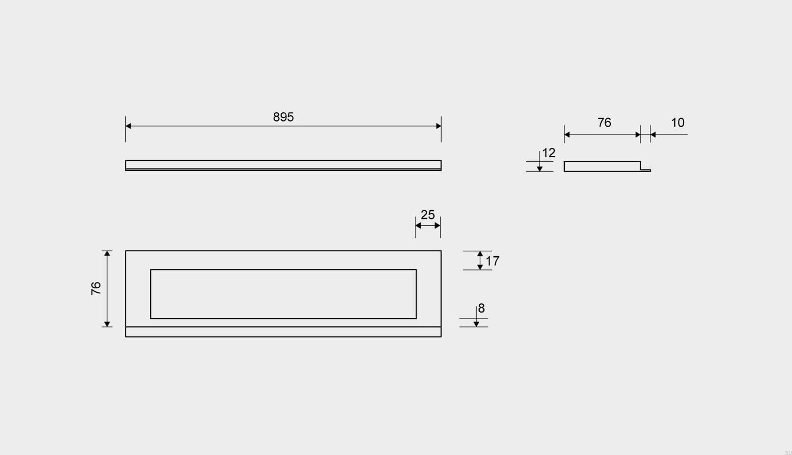 19100912--Ramka-odpływu-HighLine-895-12-Stalowa-Szczotkowana-Unidrain-Skandynawskie-Uchwyty_3