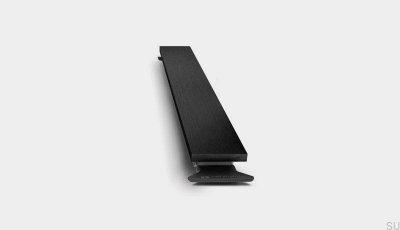 Panel de drenaje lineal HighLine 253 de acero PVD negro