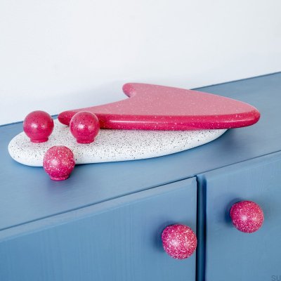 Pomo para mueble de madera Ren Melange Deep Pink & White 35, haya