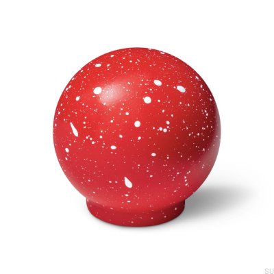 Pomo para mueble Ren Melange Red & White 35 de madera, haya
