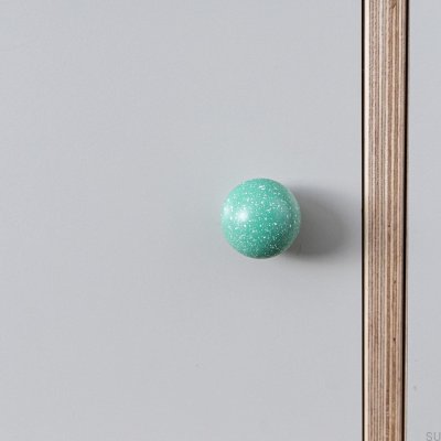 Pomo para mueble de madera Ren Melange Light Green & White 35, haya