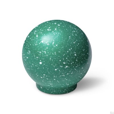 Pomo para mueble Ren Melange Green & White 35 de madera, haya