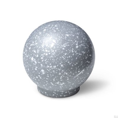 Pomo para muebles Ren Melange Gris y Blanco 35 Madera Haya