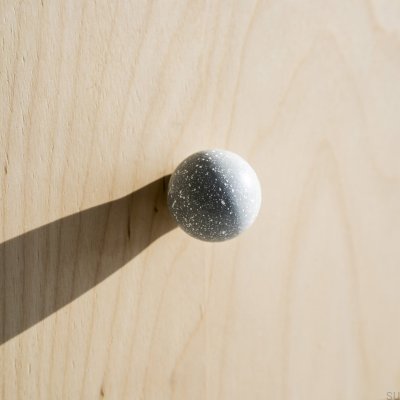 Pomo para muebles Ren Melange Gris y Blanco 35 Madera Haya