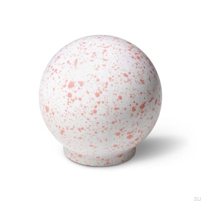 Pomo para muebles Ren Melange Blanco y Rosa 35 Madera Haya