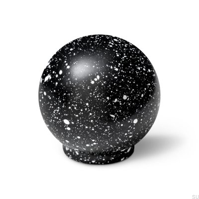 Pomo para muebles Ren Melange Blanco y Negro 35 Madera Haya