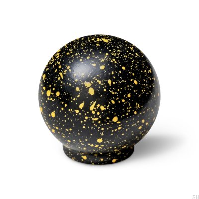 Pomo para muebles Ren Melange Negro y Amarillo 35 Madera Haya