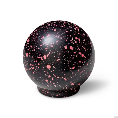 Pomo para muebles Ren Melange Negro y Rosa Intenso 35 Madera Haya