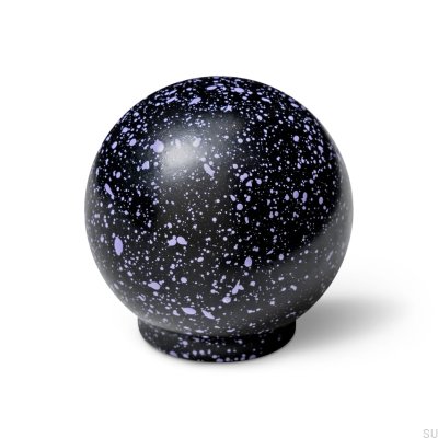 Pomo para muebles Ren Melange Negro y Morado 35 Madera Haya