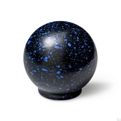 Pomo para muebles Ren Melange Negro y Azul 35 Madera Haya