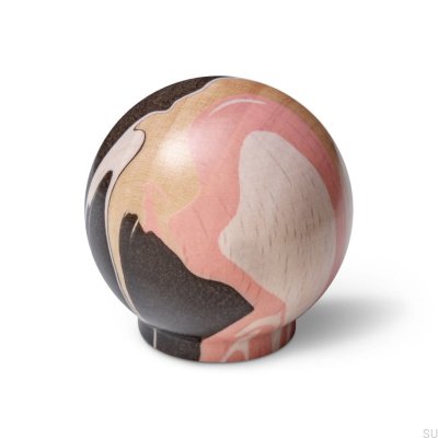 Pomo para muebles Ren Espresso Rosa 35 Madera Haya