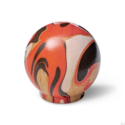 Perilla para muebles de madera de haya Ren Espresso Red 35