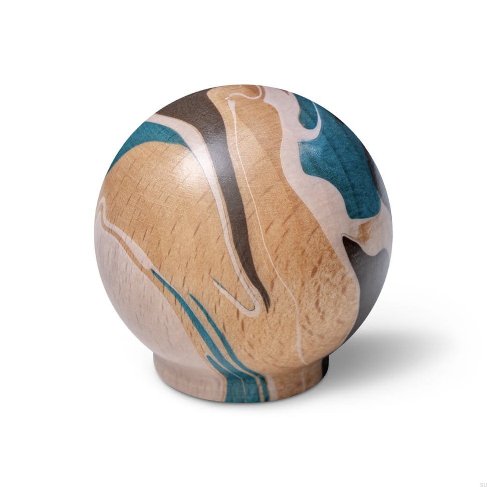 TrqEspr--Gałka-meblowa-Ren-Espresso-Turquoise-35-Drewniana-Bukowa-Vince-Skandynawskie-Uchwyty