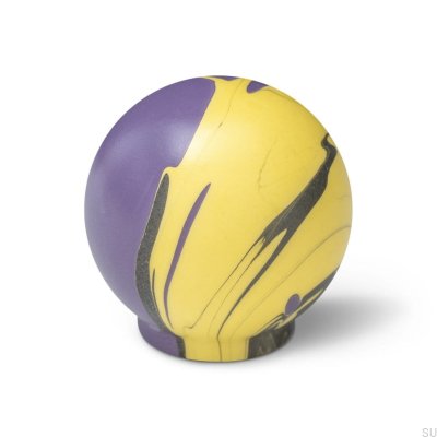 Pomo para mueble Ren Violet Moon 35 Madera Haya