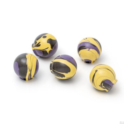 Pomo para mueble Ren Violet Moon 35 Madera Haya