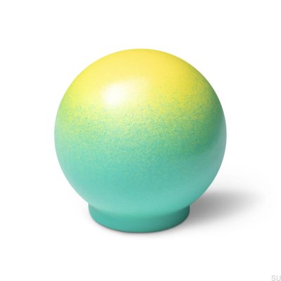 Pomo para muebles Ren Gradient Citrone sobre Verde Claro 35 Madera Haya