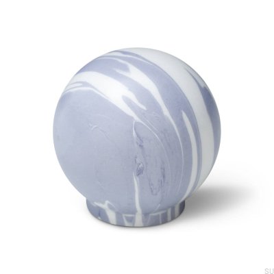 Pomo para mueble Ren Blanco Lavanda 35 Madera Haya