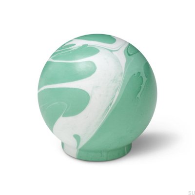 Pomo para mueble Ren White Rich Green 35 Madera Haya