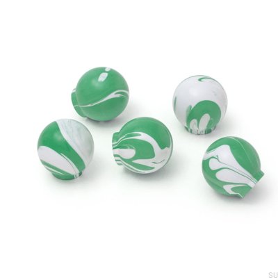 Pomo para mueble Ren White Rich Green 35 Madera Haya