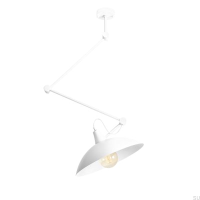 Lámpara de techo Melos de metal blanco
