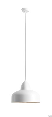 Lámpara colgante Como de metal blanco