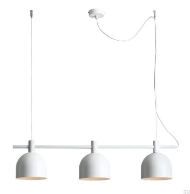 Lámpara colgante Beryl 3 Metal Blanco