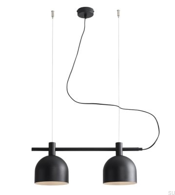 Lámpara colgante Beryl 2 Metal Negro