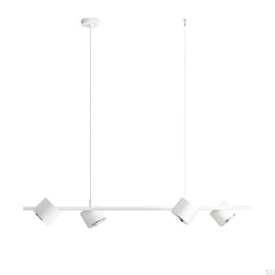 Lámpara colgante de metal blanco Bot 4