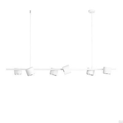 Lámpara colgante de metal blanco Bot 6