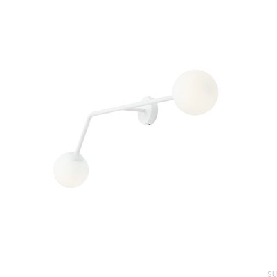 Lámpara de pared Pure Horizontal Metal Blanco