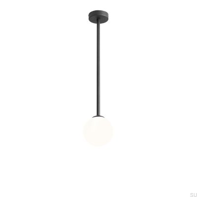 Lámpara de techo Pinne de metal negro de tamaño mediano