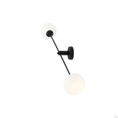 Lámpara de pared Ohio 2 Metal Negro