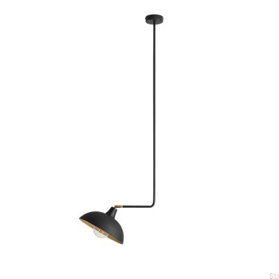 Lámpara de techo Espace Long de metal negro