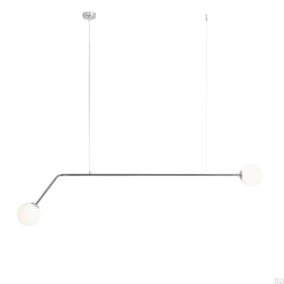 Lámpara colgante Pure Metal Plata Cromo