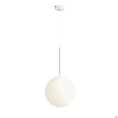 Lámpara colgante Bosso Medium 30 de metal blanco
