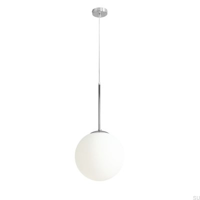 Lámpara colgante Bosso Medium 30 de metal plateado cromado