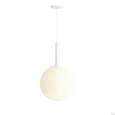 Lámpara colgante Bosso Grande 40 de metal blanco