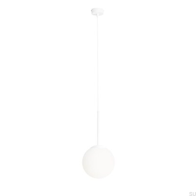 Lámpara colgante Bosso Mini 20 de metal blanco