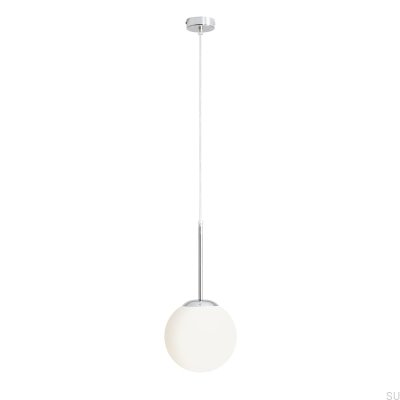 Lámpara colgante Bosso Mini 20 de metal cromado plateado