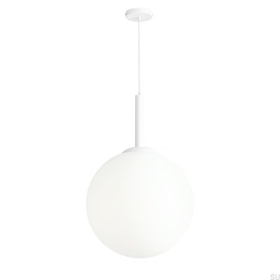 Lámpara colgante Bosso Grande 50 de metal blanco