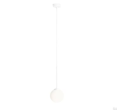 Lámpara colgante Bosso Mini 14 de metal blanco