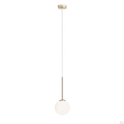 Lámpara colgante Bosso Mini 14 de metal dorado