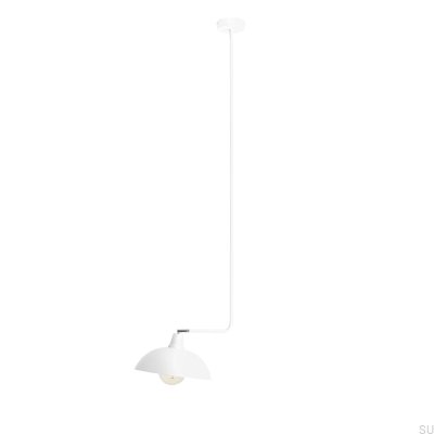 Lámpara de techo Espace Long de metal blanca
