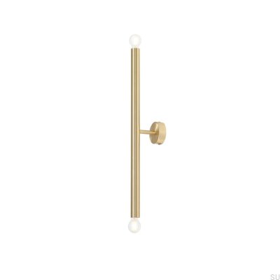 Lámpara de pared de latón Tubo 2 S