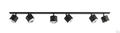 Lámpara de techo Bot 6 (3x2) Metal Negro
