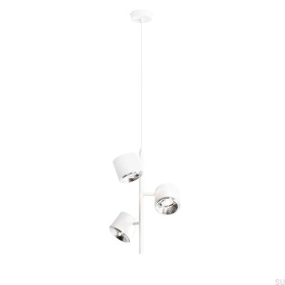 Lámpara colgante de metal blanco Bot 3