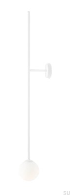 Lámpara de pared de metal Pinne blanca