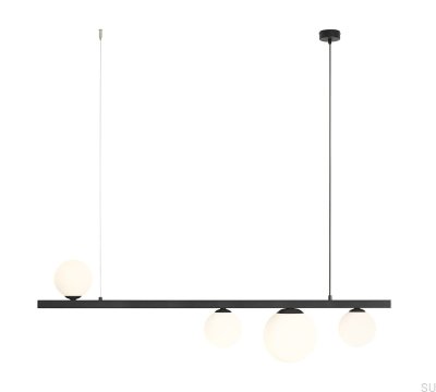 Lámpara colgante de metal negro Garda 4