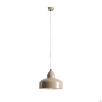 Lámpara colgante Como Metal Beige