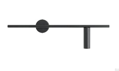Lámpara de pared Trevo de metal negro (derecha)